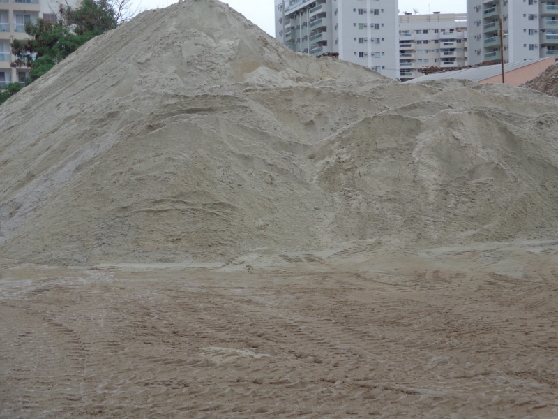 Areia Branca Lavada Valor Aeroporto de Santos Dumont - Areia Lavada para Reboco